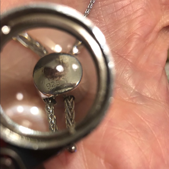 Sterling Silver Slide Woven Bracelet Adjustable - Picture 7 of 7